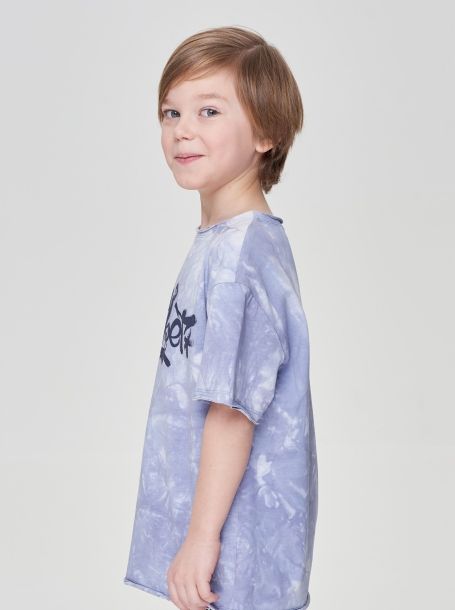 Фото3: Серая футболка оверсайз для мальчика