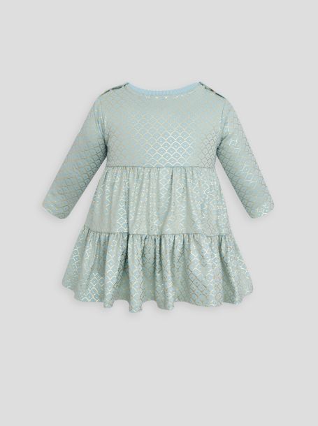 Фото2: картинка 85.106 Платье с ярусами,сливочный Choupette - одевайте детей красиво!