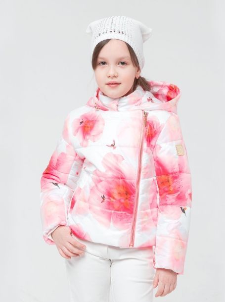 Фото1: 173.49 Детская куртка с цветами для девочки