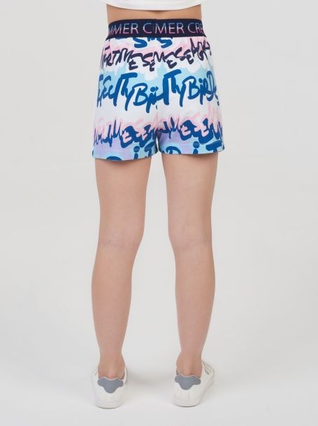 Фото4: Трикотажные короткие шорты для девочки
