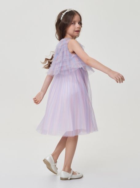 Фото3: картинка 1540.43 Платье нарядное Церемония из плиссированной сетки, мультиколор Choupette - одевайте детей красиво!
