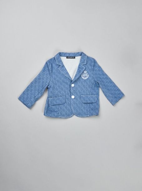 Фото2: картинка 37.85 Пиджак мягкий, синий джинс Choupette - одевайте детей красиво!
