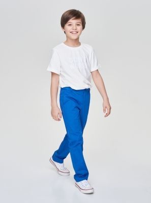 Фото1: картинка 1280.43 Брюки из твила, ярко-голубой Choupette - одевайте детей красиво!