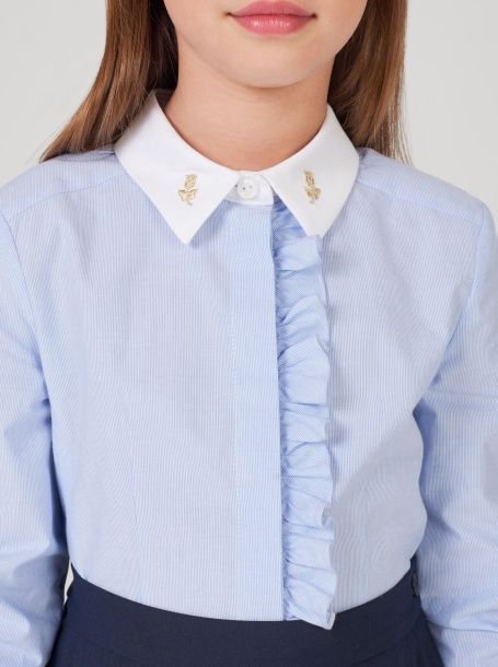 Фото4: Полосатая блузка для девочки