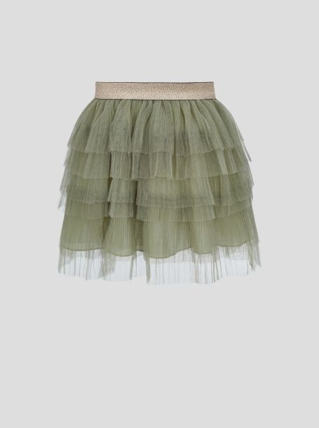 Фото1: Многоярусная пышная юбка с тесьмой