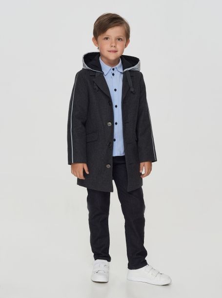 Фото1: Пальто с капюшоном для мальчика