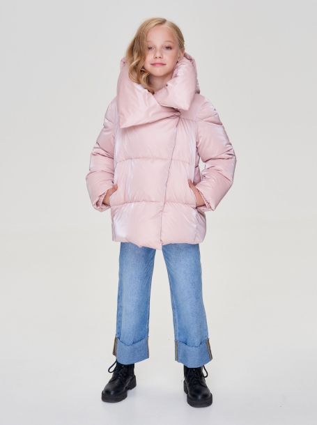 Фото2: картинка 587.1.20 Куртка из синтепух с капюшоном, розовый Choupette - одевайте детей красиво!