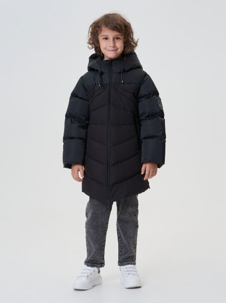Фото2: картинка 770.20 Пальто пуховое, черный Choupette - одевайте детей красиво!