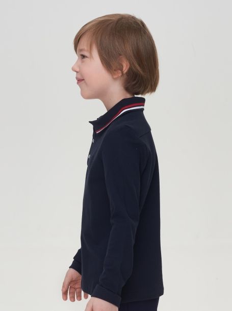 Фото2: картинка 572.31 Сорочка поло, длинный рукав, синий Choupette - одевайте детей красиво!