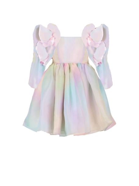 Фото1: картинка 1468.43 Платье нарядное из переливающейся органзы ,мультиколор Choupette - одевайте детей красиво!