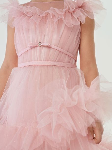 Фото11: картинка 1510.43 Платье нарядное Церемония, с пышными оборками, розовый Choupette - одевайте детей красиво!