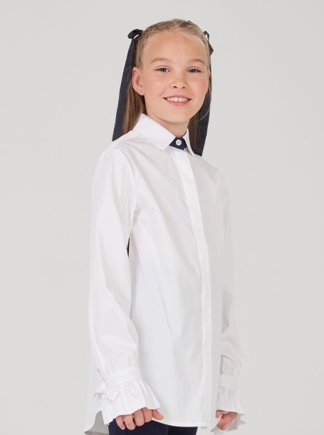 Фото1: Блузка белая для девочки