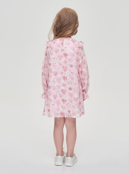 Фото4: картинка 25.108 Платье на кокетке, розовый Choupette - одевайте детей красиво!