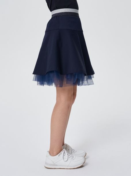 Фото3: Пышная школьная синяя юбка