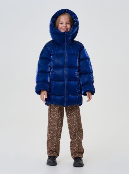 Фото6: картинка 664.3.20 Куртка  объемная с капюшоном (синтепух), синий Choupette - одевайте детей красиво!