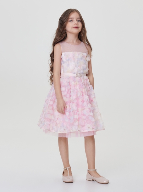 Фото2: картинка 1566.43 Платье пышное Церемония из декоративной ткани, нежное конфетти Choupette - одевайте детей красиво!