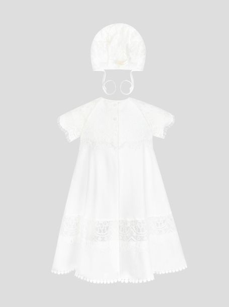 Фото2: Крестильное платье с кружевом