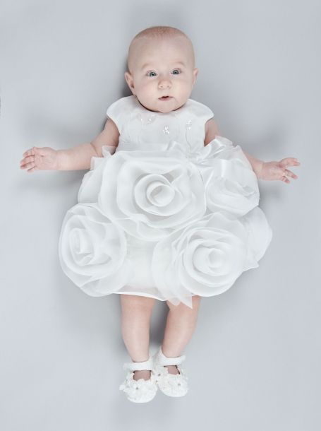 Фото2: Нарядное платье для новорожденной