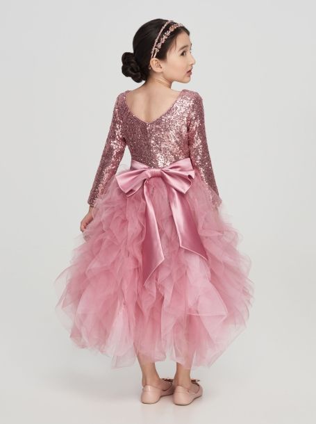 Фото4: Розовое платье с пышной юбкой из сетки