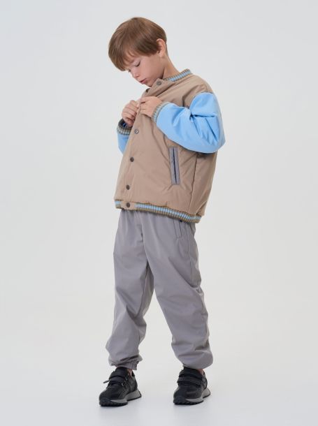 Фото4: картинка 29.117 Куртка утепленная, бежевый с голубым Choupette - одевайте детей красиво!