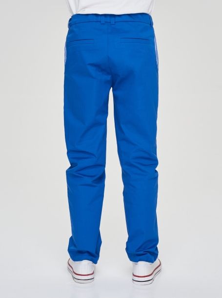 Фото4: 1280.43 Голубые брюки из твила
