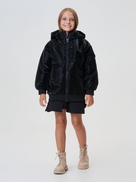 Фото3: картинка 740.20 Куртка (синтепон), принт на черном Choupette - одевайте детей красиво!
