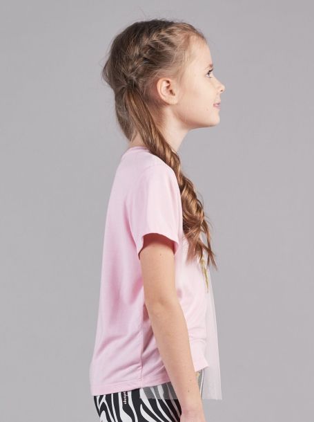 Фото3: Детская комбинированная футболка с сеткой