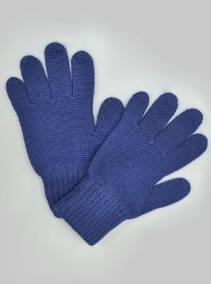 Фото1: Синие теплые перчатки для девочки