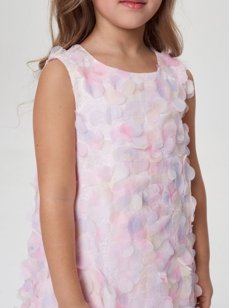 Фото6: картинка 1566.1.43 Платье Церемония трапеция из декоративной ткани, нежное конфетти Choupette - одевайте детей красиво!