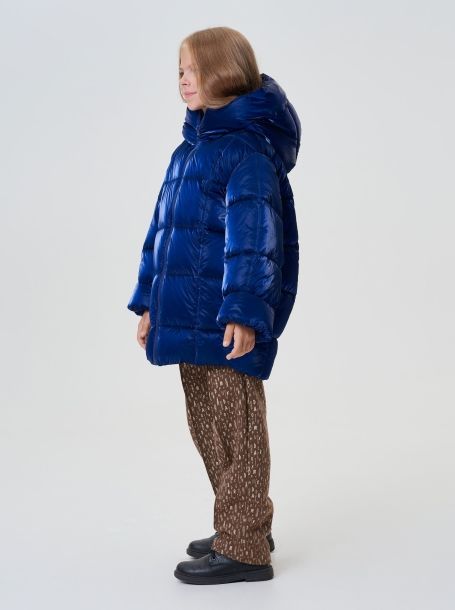 Фото2: картинка 664.3.20 Куртка  объемная с капюшоном (синтепух), синий Choupette - одевайте детей красиво!