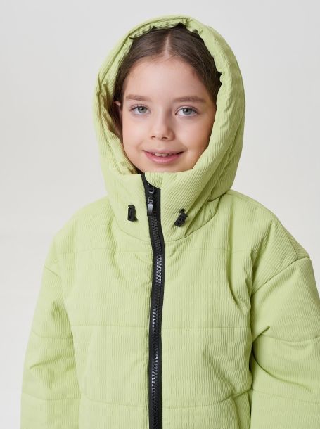 Фото11: картинка 779.20 Куртка на синтепоне, зелёный Choupette - одевайте детей красиво!