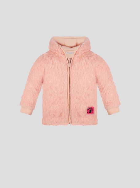 Фото1: картинка 72.114 Куртка из трикотажного меха, розовый Choupette - одевайте детей красиво!