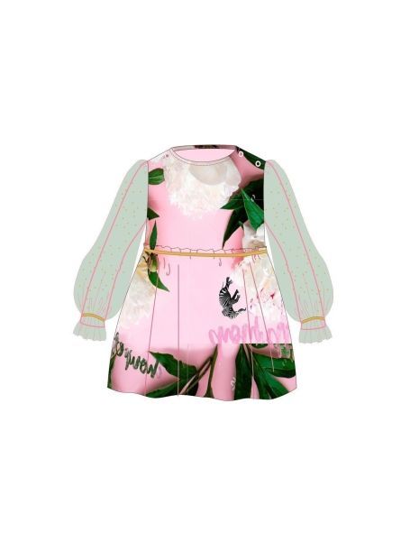 Фото1: картинка 60.108 Платье комбинированное, розовый/мята Choupette - одевайте детей красиво!