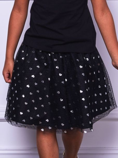 Фото2: Пышная черная сетчатая юбка