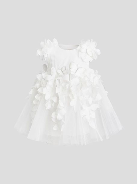 Фото1: Белое нарядное платье для девочки