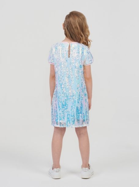 Фото3: Нарядное платье для девочки с пайетками