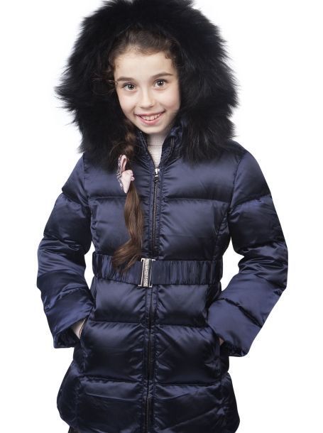 Фото1: Куртка для девочки пуховая с опушкой от Choupette 