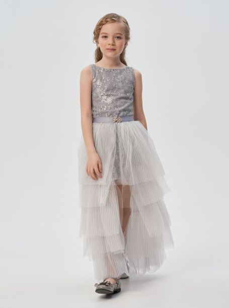 Фото1: Платье-футляр нарядное в комплекте с многоярусной юбкой от Choupette 