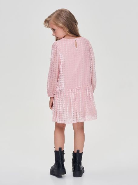Фото4: картинка 02.108 Платье пье-де-пуль,розовый Choupette - одевайте детей красиво!