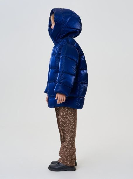 Фото5: картинка 664.3.20 Куртка  объемная с капюшоном (синтепух), синий Choupette - одевайте детей красиво!