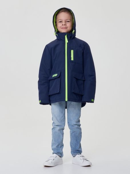 Фото2: картинка 789.20 Куртка на синтепоне, темно синий Choupette - одевайте детей красиво!