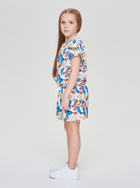 Фото2: картинка 48.104 Платье трикотажное, фирменный принт Choupette - одевайте детей красиво!