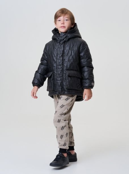 Фото4: картинка 773.20 Куртка утепленная из термостежки, хаки Choupette - одевайте детей красиво!