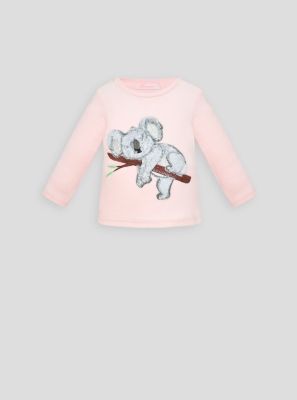 Фото1: картинка 50.108 Джемпер велюровый с аппликацией, розовый Choupette - одевайте детей красиво!