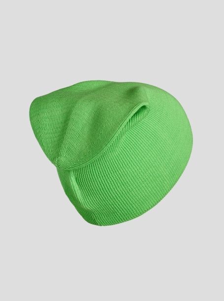Фото2: Вязаная зеленая шапка