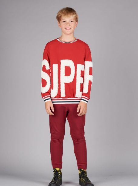 Фото2: Красный свитер для мальчика