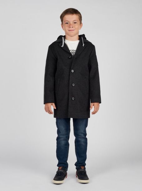 Фото1: Пальто с капюшоном для мальчика
