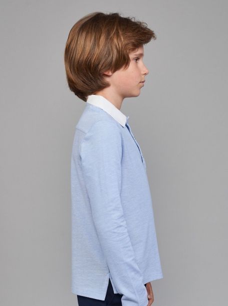 Фото2: Голубая рубашка для мальчика