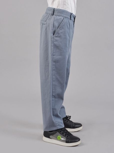 Фото3: Серые брюки чинос для мальчика
