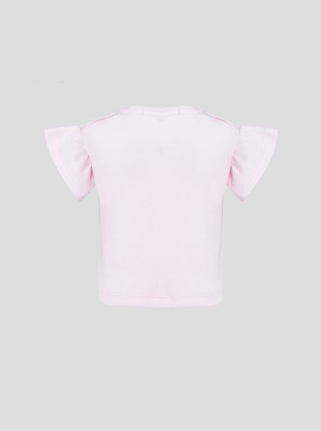 Фото2: Розовая футболка с принтом